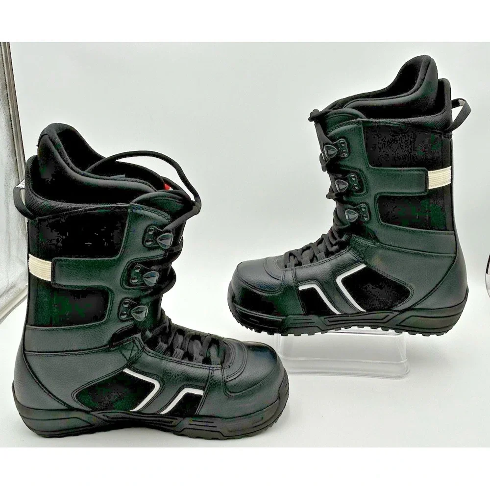 Burton‎ Invader Imprint Snowboard Boots Mens Size 9M Linered Black White NEW